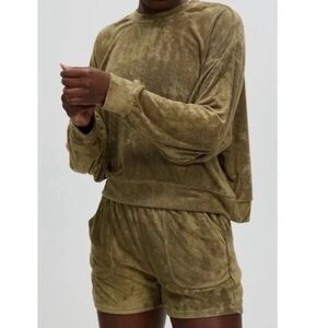 All Fenix Anthropologie Oversize Terry Sweatshirt Olive Size S